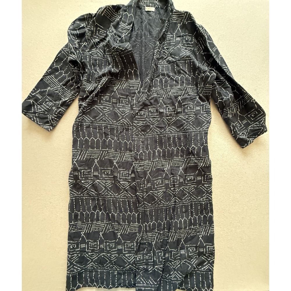 World Market Robe Gray And White